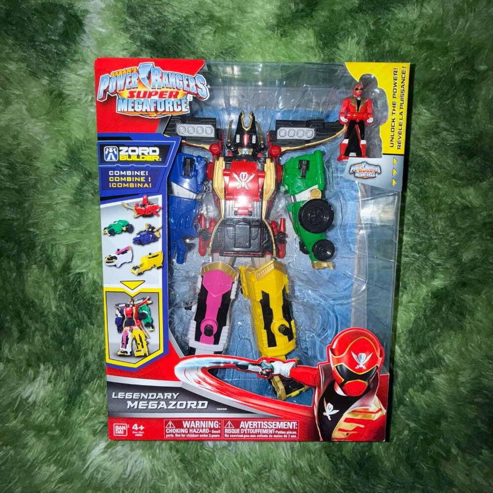 *NEW Bandai Power Rangers Super Megaforce DX Legendary Megazord with Ranger Key